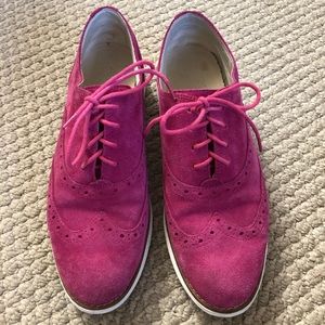 Hot pink Cole Haan oxfords